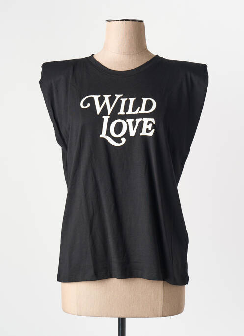 T-shirt noir MORGAN femme