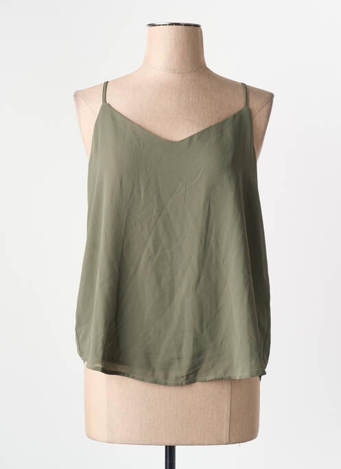 Blouse col rond vert ONLY femme