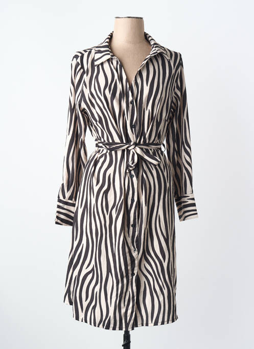 Robe mi-longue beige ZABAIONE femme