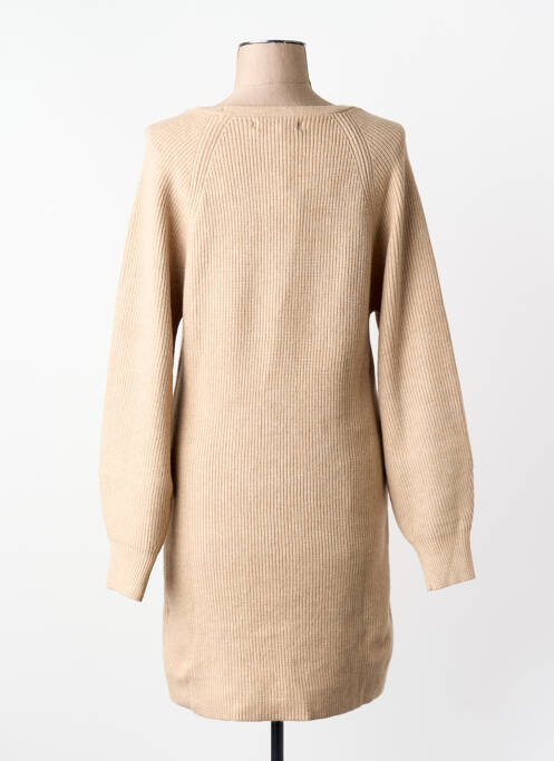 Robe pull beige MANGO femme