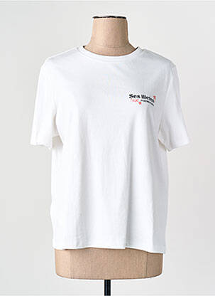 T-shirt blanc MANGO femme