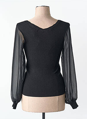 Pull col v noir ONLY femme