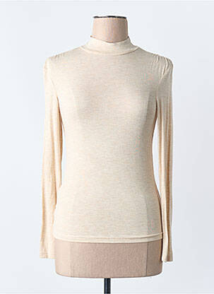 T-shirt beige MANGO femme