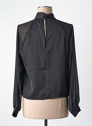 Chemisier coupe droite manches longues noir JACQUELINE DE YONG femme