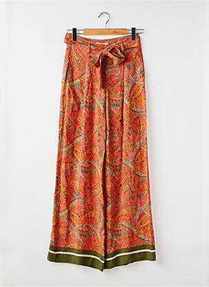 Pantalon large rouge MANGO femme