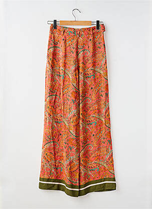 Pantalon large rouge MANGO femme