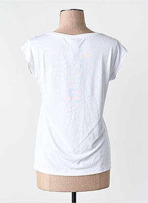 T-shirt manches courtes manches courtes blanc PIECES femme