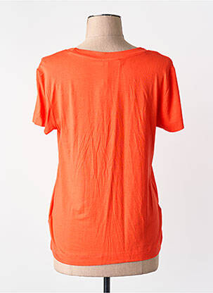 T-shirt orange MANGO femme
