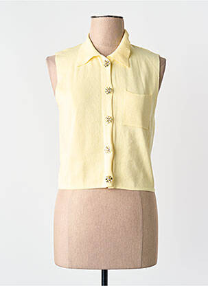 Top jaune MANGO femme