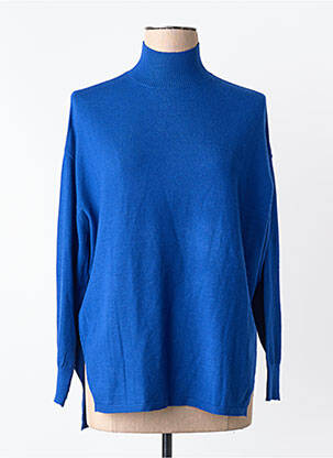 Pull col roulé bleu MANGO femme