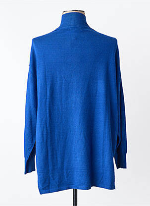 Pull col roulé bleu MANGO femme