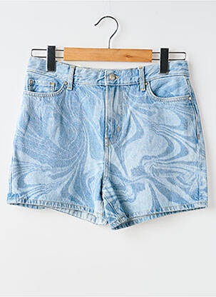 Short coupe droite bleu ONLY femme