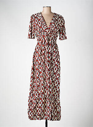 Robe longue marron GARCIA femme