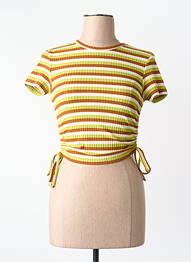 T-shirt coupe droite manches courtes vert ONLY femme