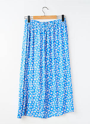 Jupe mi-longue bleu NAF NAF femme