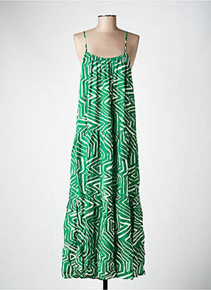 Robe longue vert MANGO femme