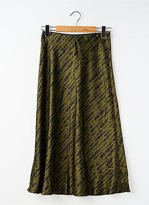 Jupe mi-longue vert MANGO femme
