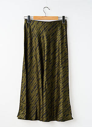 Jupe mi-longue vert MANGO femme