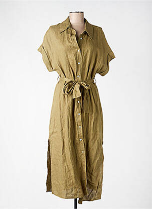 Robe courte vert MANGO femme