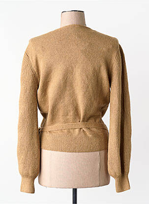 Gilet cache-cœur marron GARCIA femme