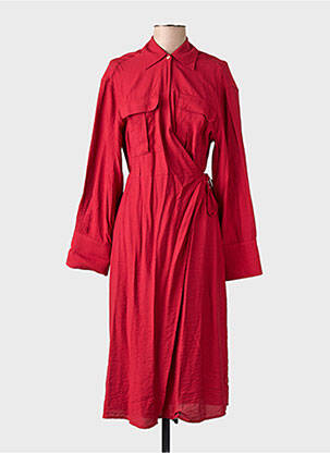 Robe longue rouge MANGO femme