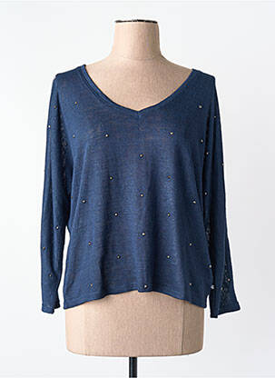 T-shirt bleu LE TEMPS DES CERISES femme