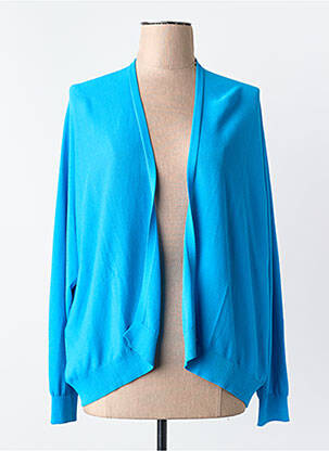 Gilet manches longues bleu ASTRID BLACK LABEL femme