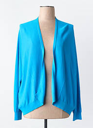 Gilet manches longues bleu ASTRID BLACK LABEL femme