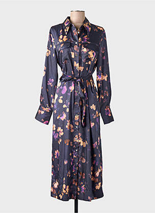 Robe longue violet MANGO femme