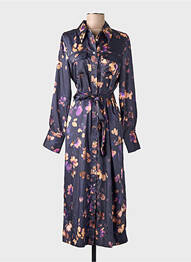 Robe longue violet MANGO femme