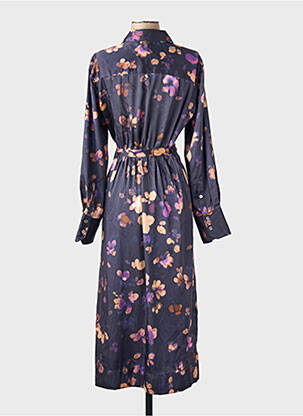 Robe longue violet MANGO femme