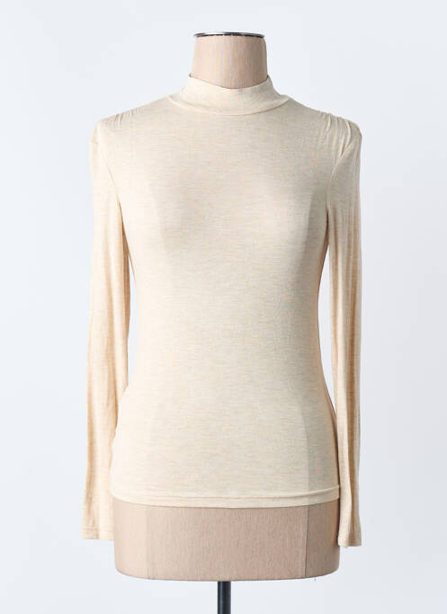 T-shirt beige MANGO femme