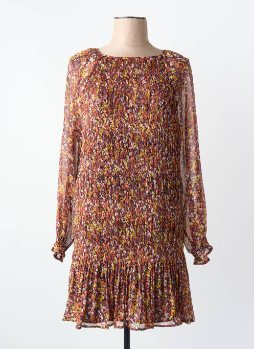 Robe mi-longue rose MANGO femme