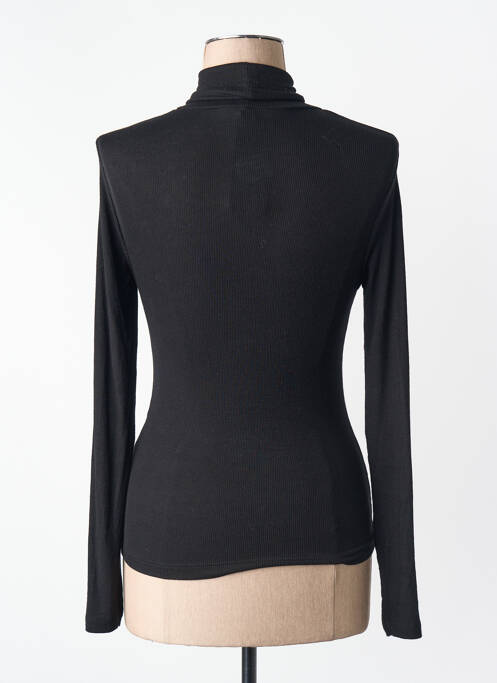 Pull col roulé manches longues manches longues noir ONLY femme