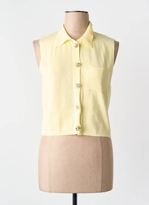 Top jaune MANGO femme