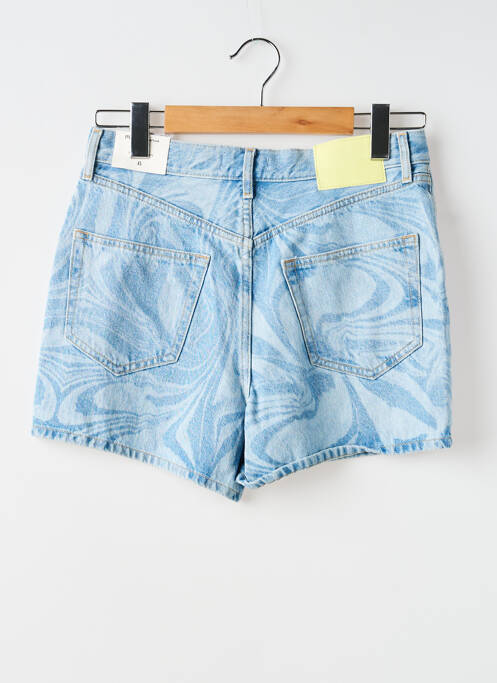 Short coupe droite bleu ONLY femme