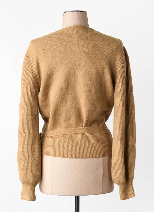 Gilet cache-cœur marron GARCIA femme