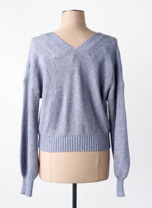 Gilet manches longues col v gris ONLY femme
