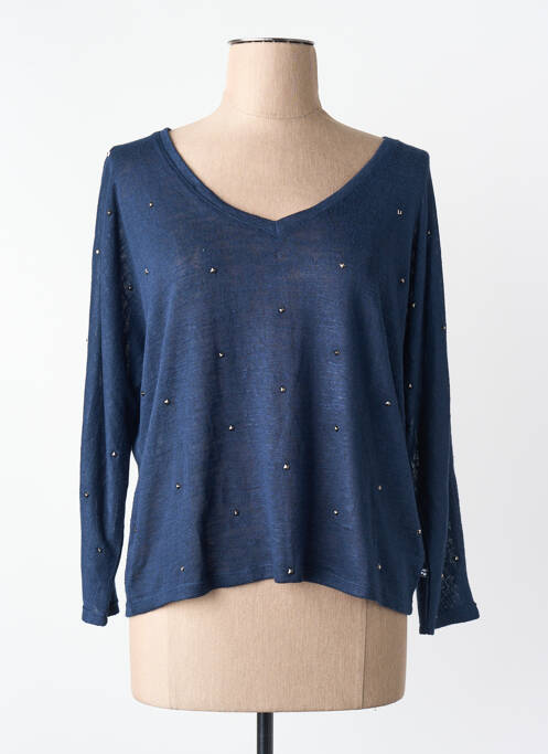 T-shirt bleu LE TEMPS DES CERISES femme