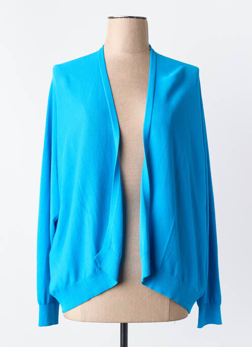 Gilet manches longues bleu ASTRID BLACK LABEL femme