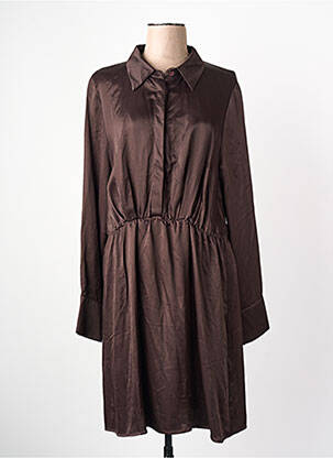 Robe longue marron ASTRID BLACK LABEL femme
