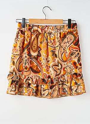 Jupe courte orange NAF NAF femme