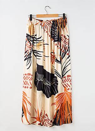 Jupe mi-longue marron COPINE D'ANVERS femme