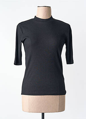 T-shirt col rond noir VILA femme