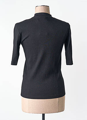 T-shirt col rond noir VILA femme