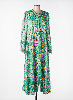 Robe longue vert NAF NAF femme
