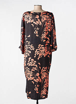 Robe mi-longue orange AMELIE & AMELIE femme