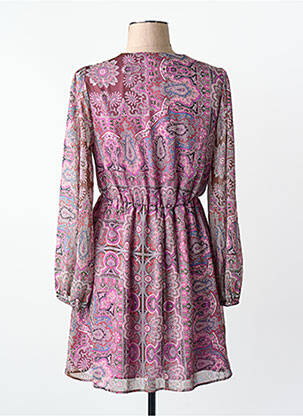 Robe mi-longue violet MANGO femme