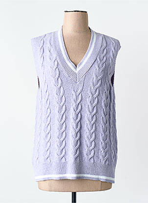 Pull violet MANGO femme
