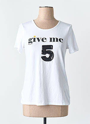 T-shirt blanc MORE & MORE femme